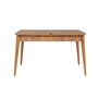 Hanah Home 0900 - 4 Conjunto Mesa y Sillas Extensible Pino Atlántico y Piedra Terciopelo